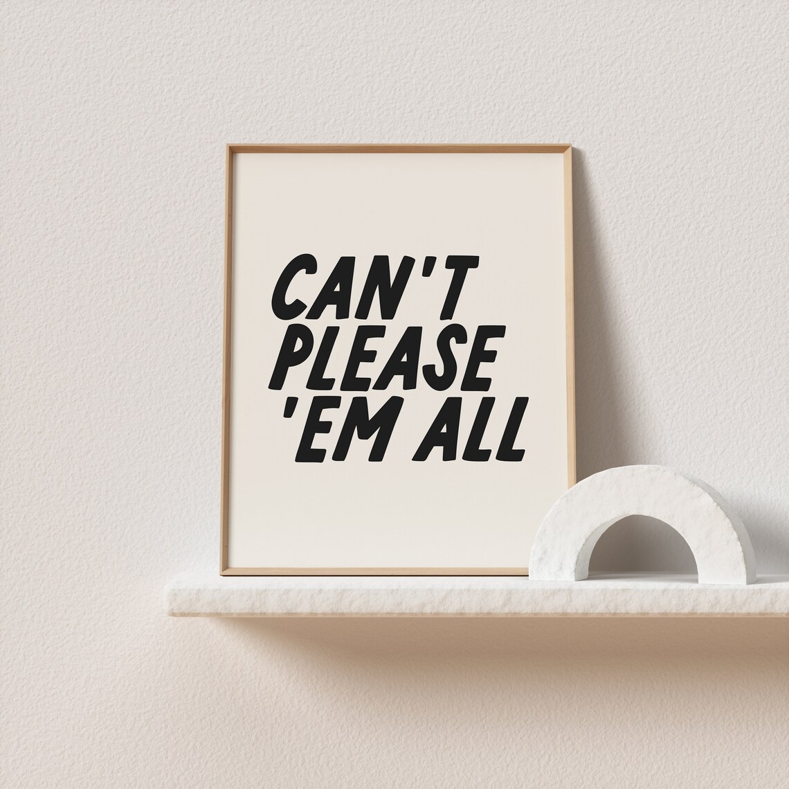 Can't Please 'Em All Quirky Typography Art Print - Image 2
