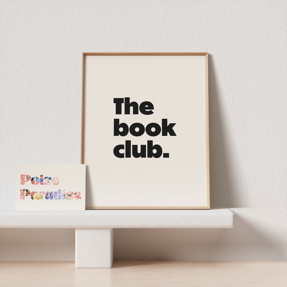 The Book Club Bold Minimal Typography Poster For Readers And Libraries - Image 4