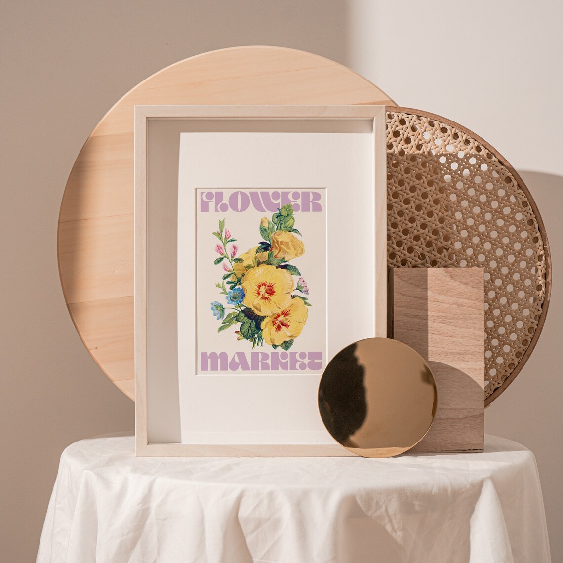 Flower Market Vintage Botanical Illustration Art Print - Image 2