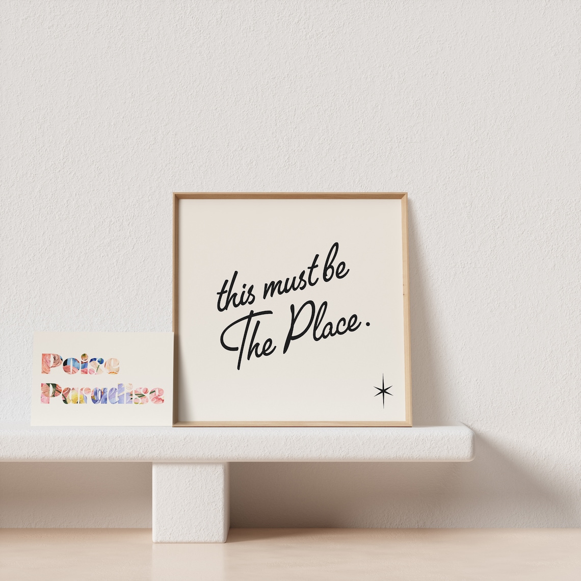This Must Be The Place 50s Typography Poster - Image 3