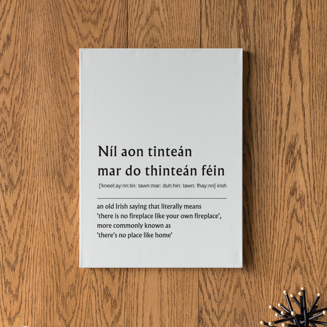 There's No Place Like Home Irish Proverbs Art Print - Image 4