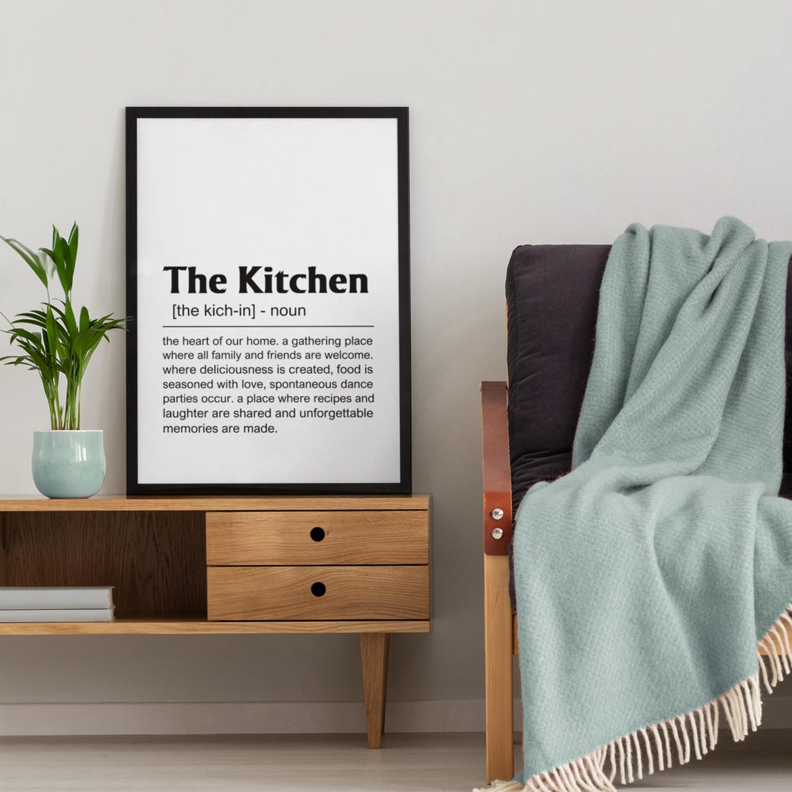 The Kitchen Definition Dictionary Meaning Home Decor Gift Poster