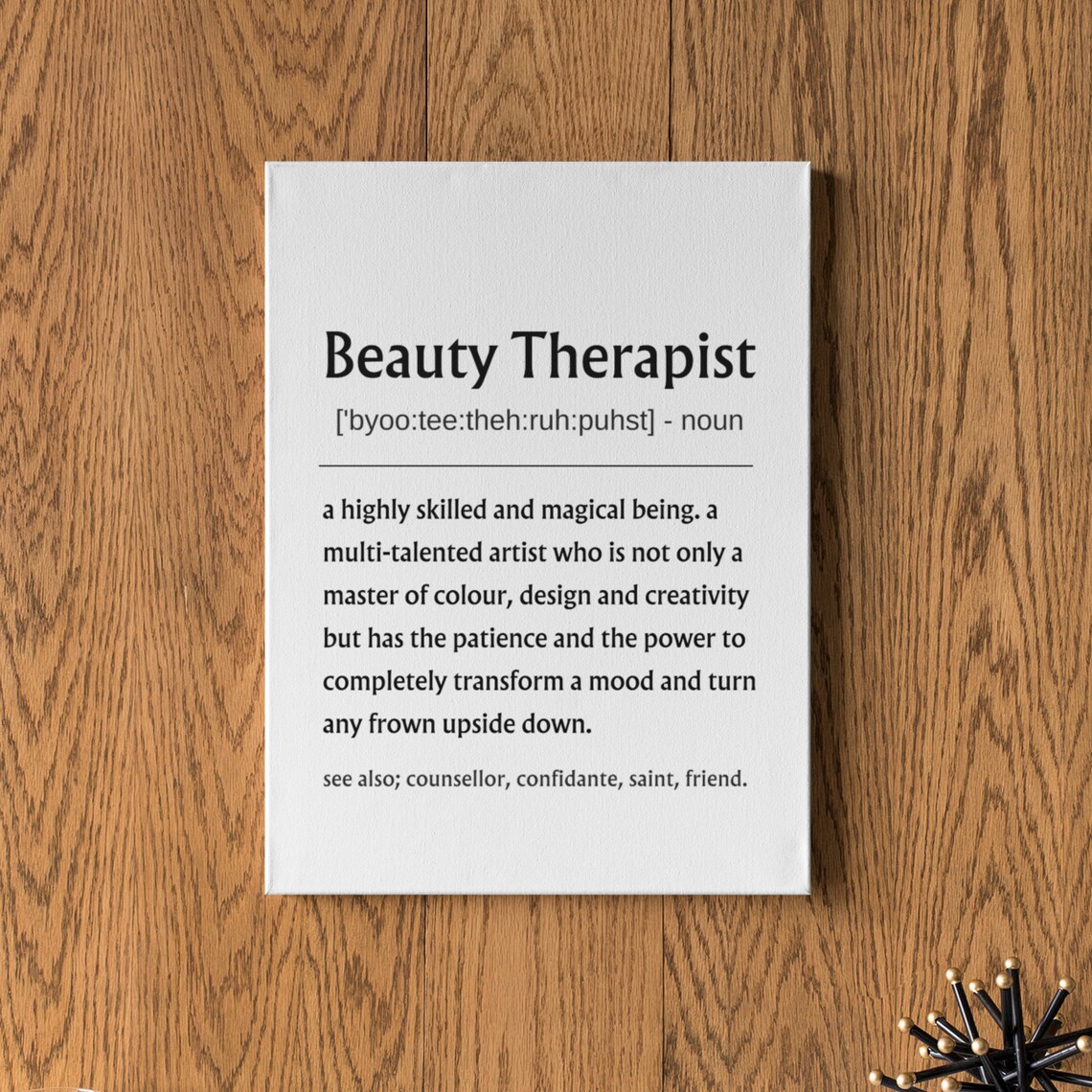 Beauty Therapist Definition Magical Artist Appreciation Poster - Image 6