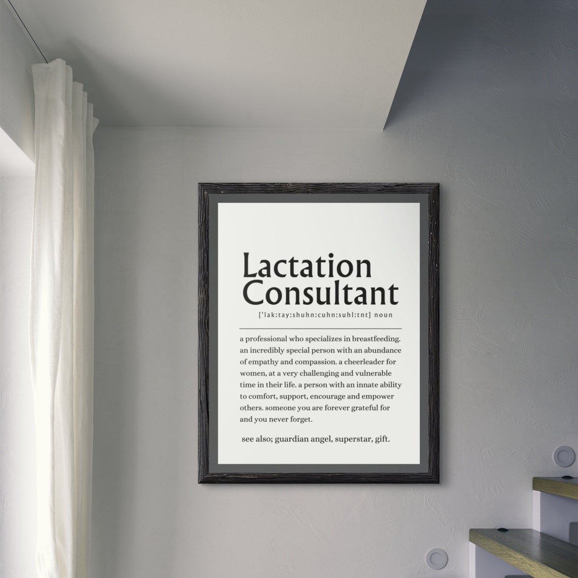 Lactation Consultant Definition Breastfeeding Hero Gift Poster - Image 9
