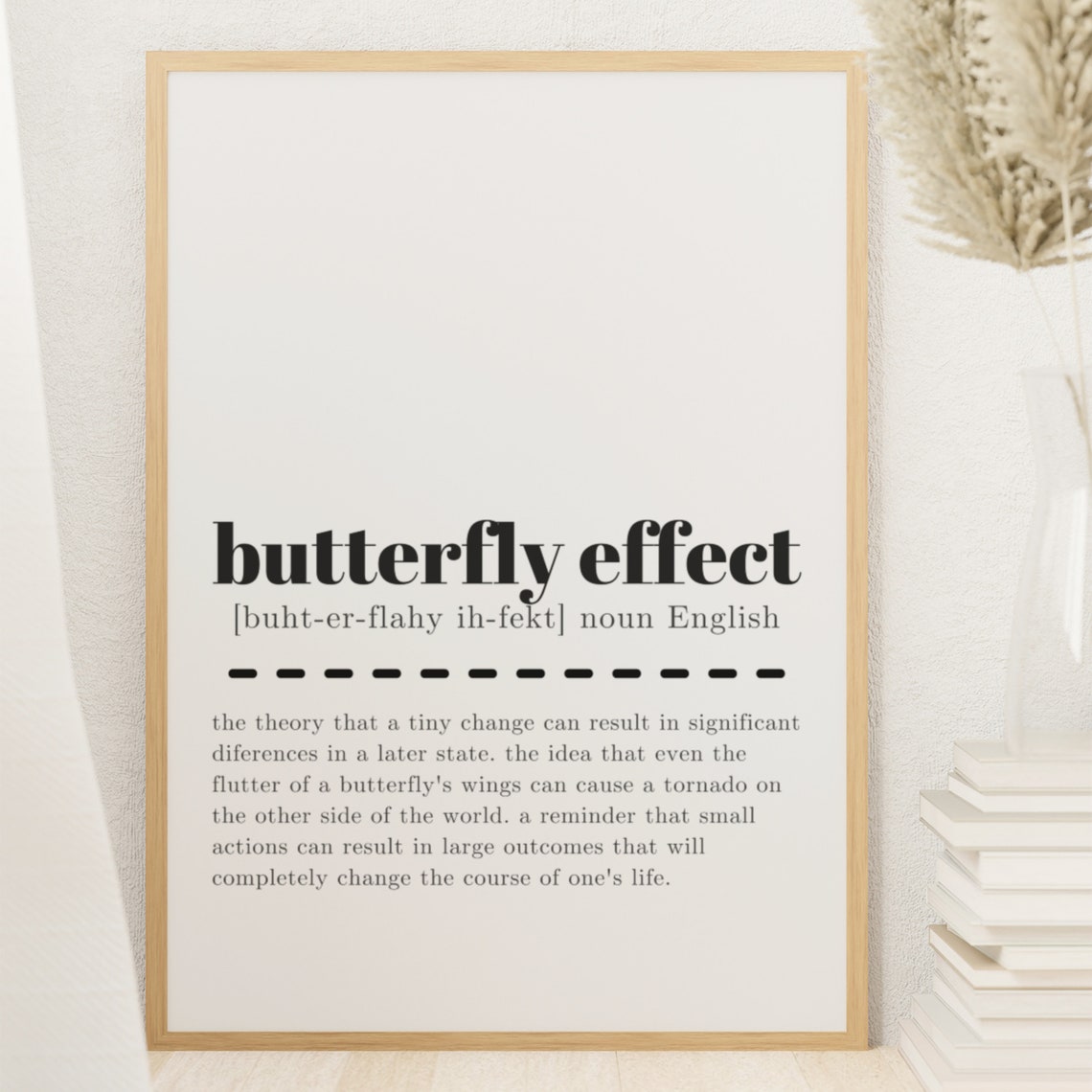 Butterfly Effect Definition Sign Inspirational Wall Decor Poster - Image 3