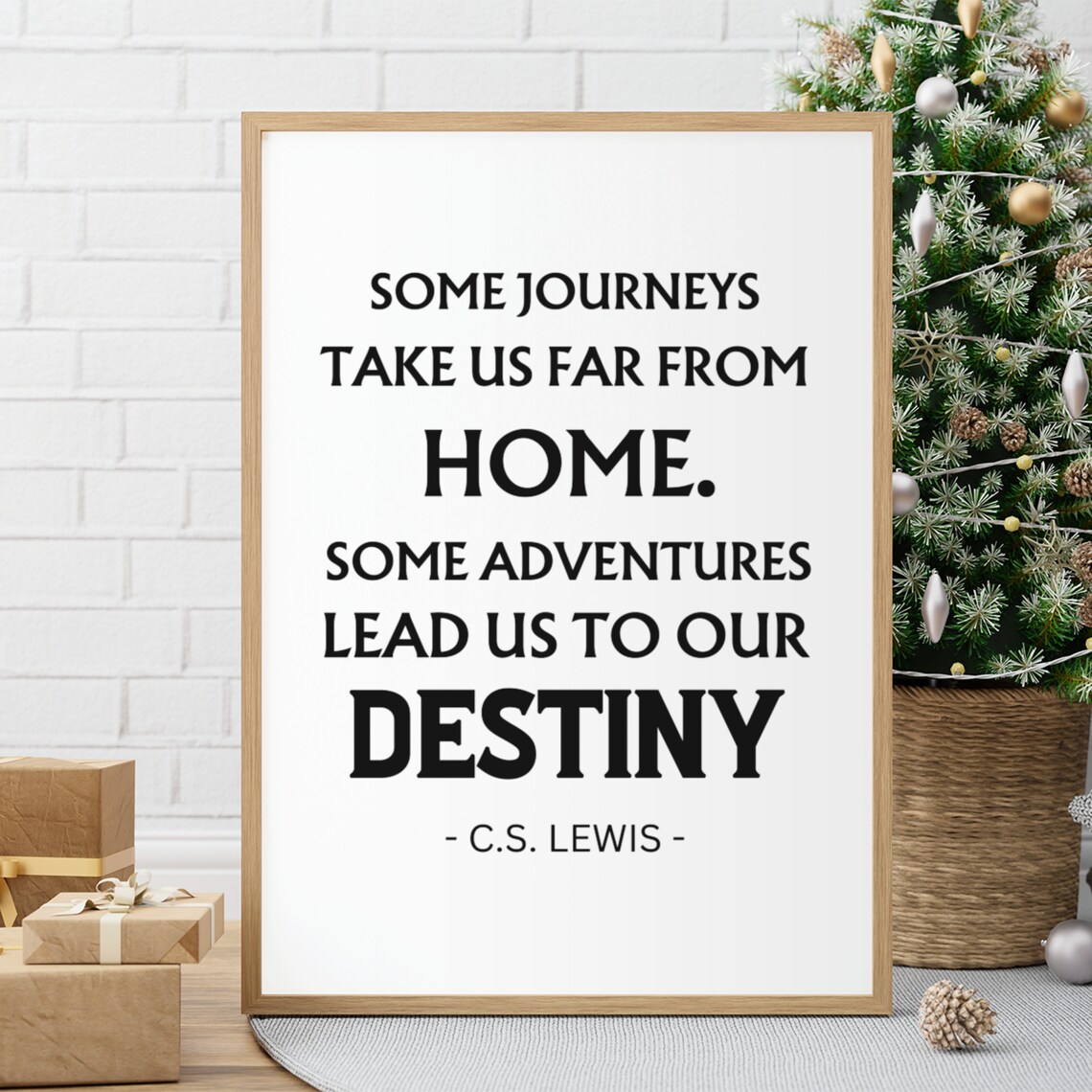 C. S. Lewis Some Journeys Destiny Adventure Inspirational Poster - Image 7