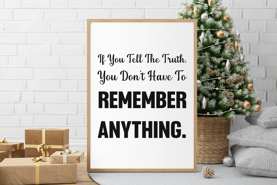 Mark Twain Tell The Truth Quote Inspirational Wall Decor Poster - Image 4