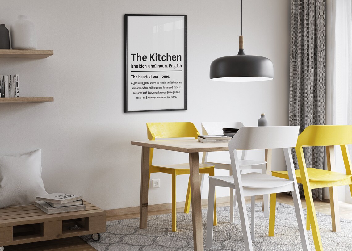 The Kitchen Dictionary Definition Poster Heart Of The Home Gift - Image 6