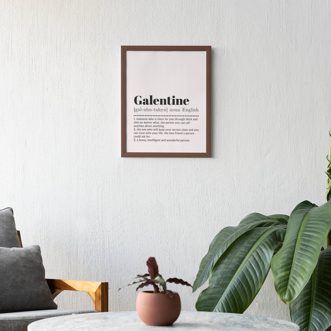 Galentine Definition Poster, Friendship Gift For Friends - Image 2
