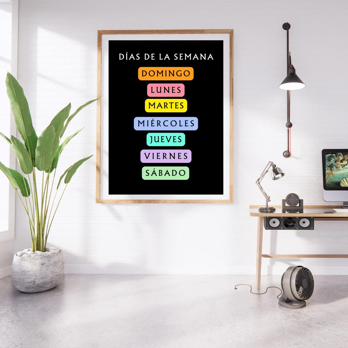 Dias De La Semana Spanish Days Of Week Classroom Decor Poster - Image 4