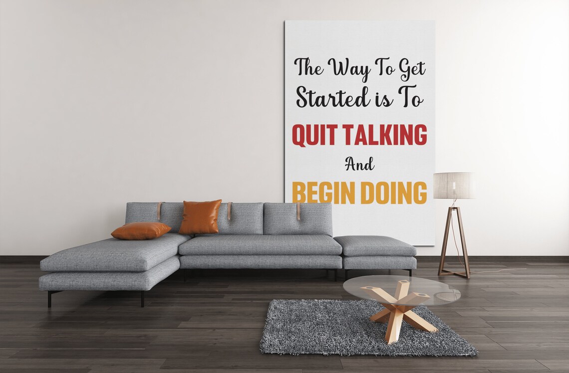Motivational Quote Art Print, Start Doing Today - Image 4