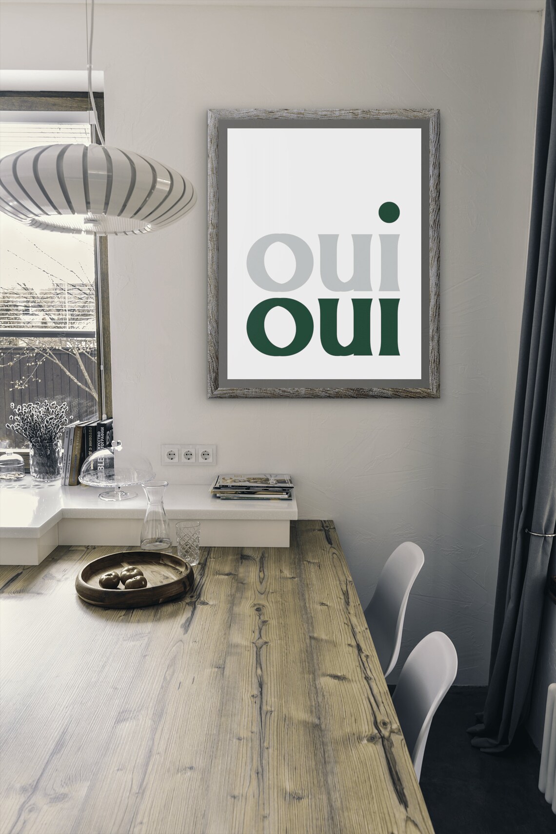 Oui Oui Toilet Bathroom Typography Poster Print - Image 8