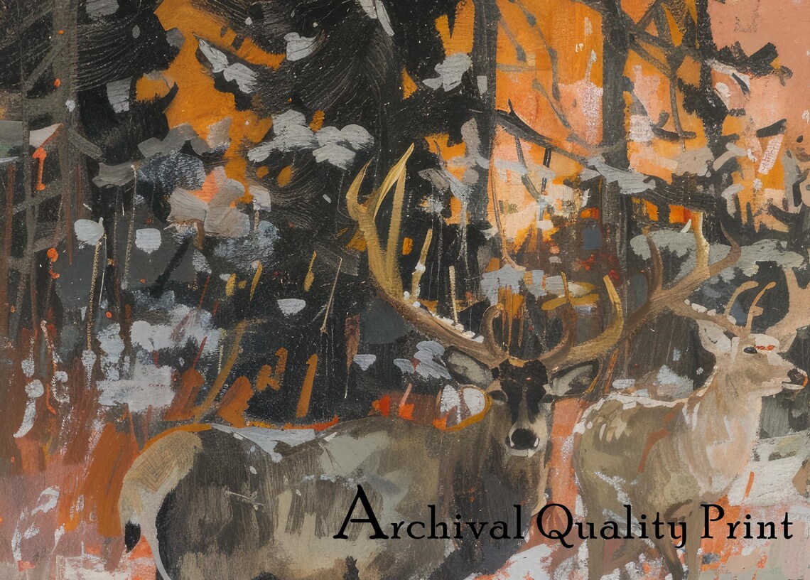 Christmas Cabin Decor, Winter Wonderland Print - Image 4