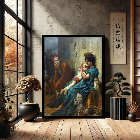 Street Performers By Gustave Dore Home Decor Canvas Wall Art Modern Print Abstract For