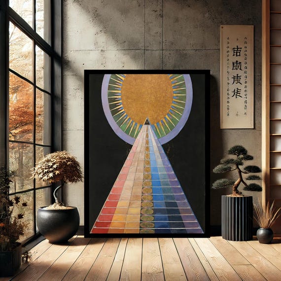 Hilma Af Klint Art Exhibition Modern Canvas Wall Print Abstract Decor For Home