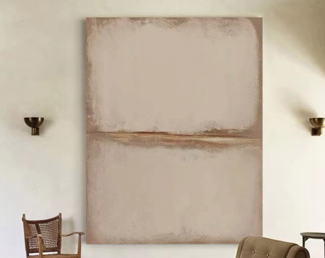 Pure Beige Minimalist Art, Modern Home Decor Print - Image 3