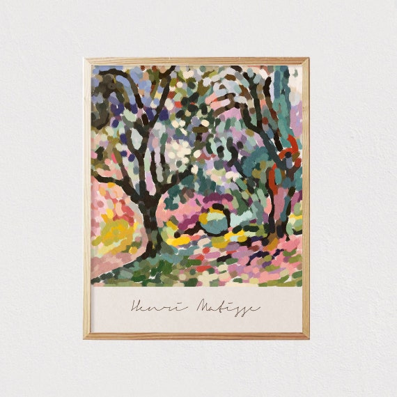 Henri Matisse Landscape Art Abstract Art Olive Trees At Collioure Modern Art Abstract Nature Modern Art Decor 16x20
