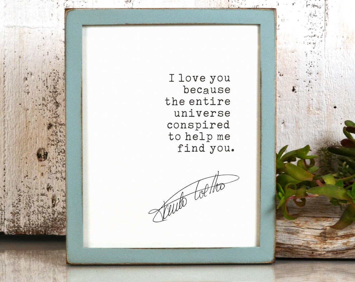 The Alchemist Quote by Paulo Coelho Art Print