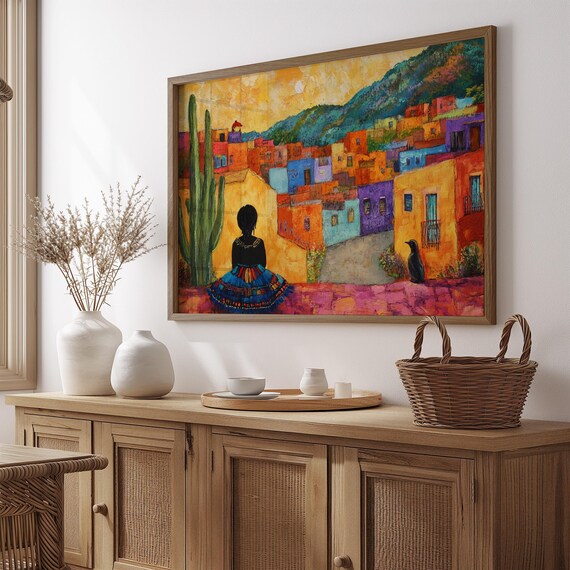 Mexican Wall Art Print, Gift For Her