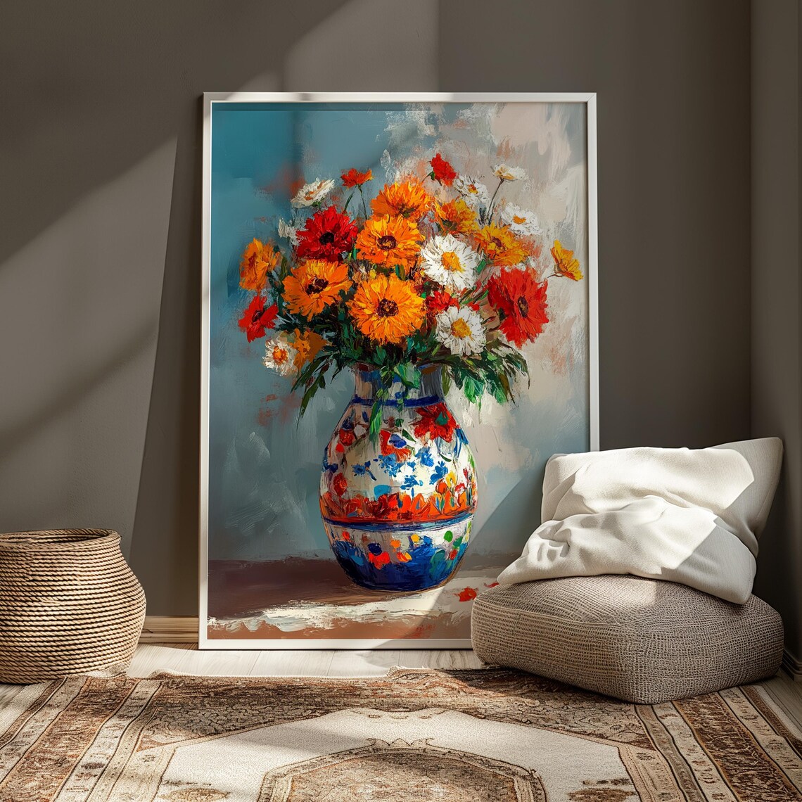 Floral Mexican Art Print, Trendy Valentine Gift - Image 4
