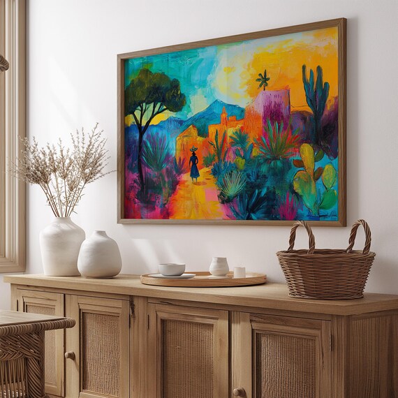 Mexican Wall Art Print, Gift For Her