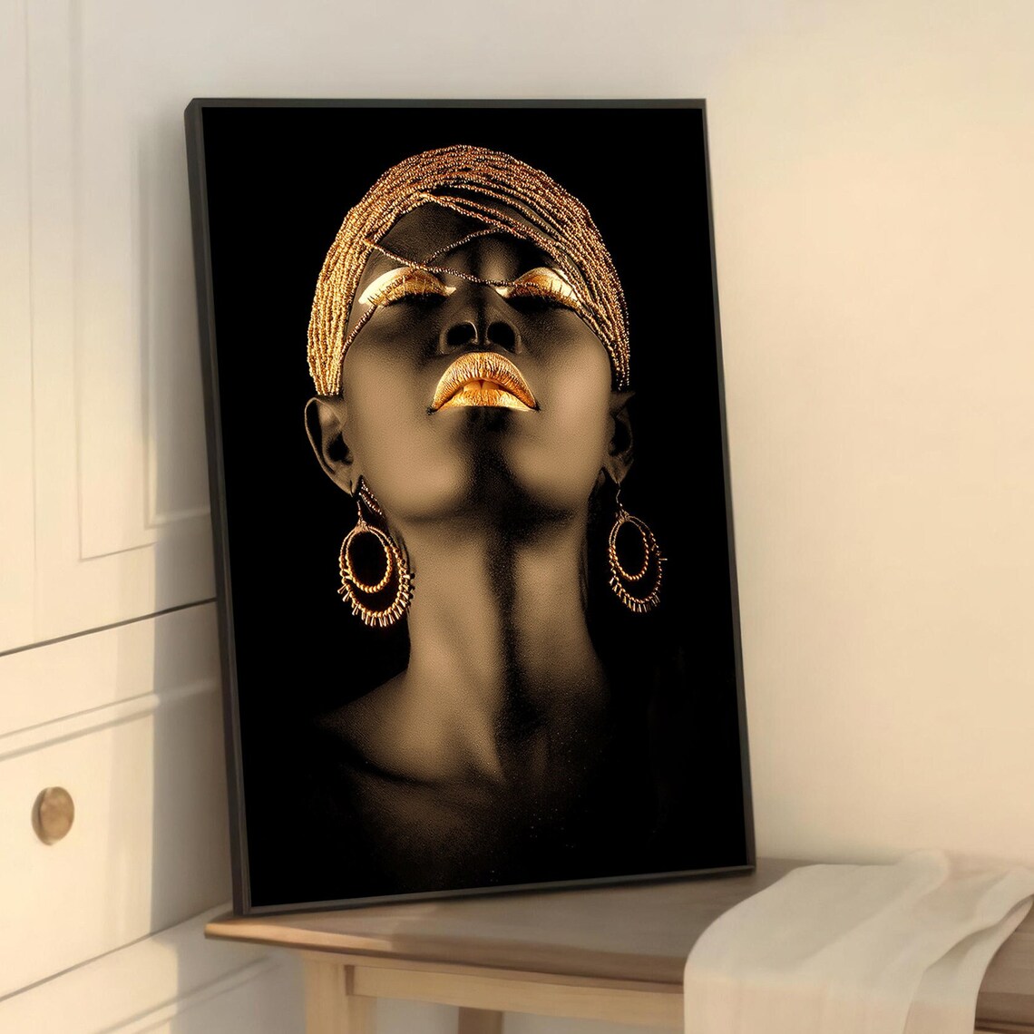 Ethnic Portrait, Sophisticated Home Decor Art Print - Image 5