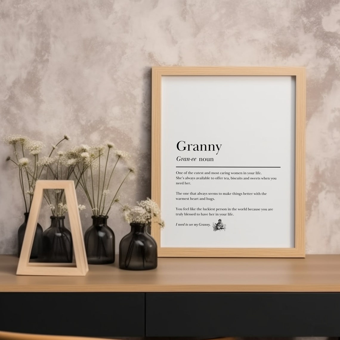 Granny Definition Print Gifts For Granny Grandmother Gift Grannie Gifts Dictionary Poster Gift For Nanny Granny Birthday Gifts - Image 7