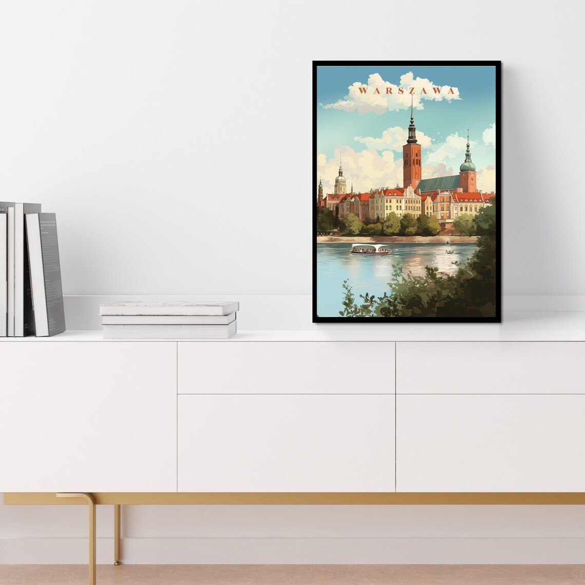 Warsaw Travel Poster, Polski Plakat City Art Print - Image 4