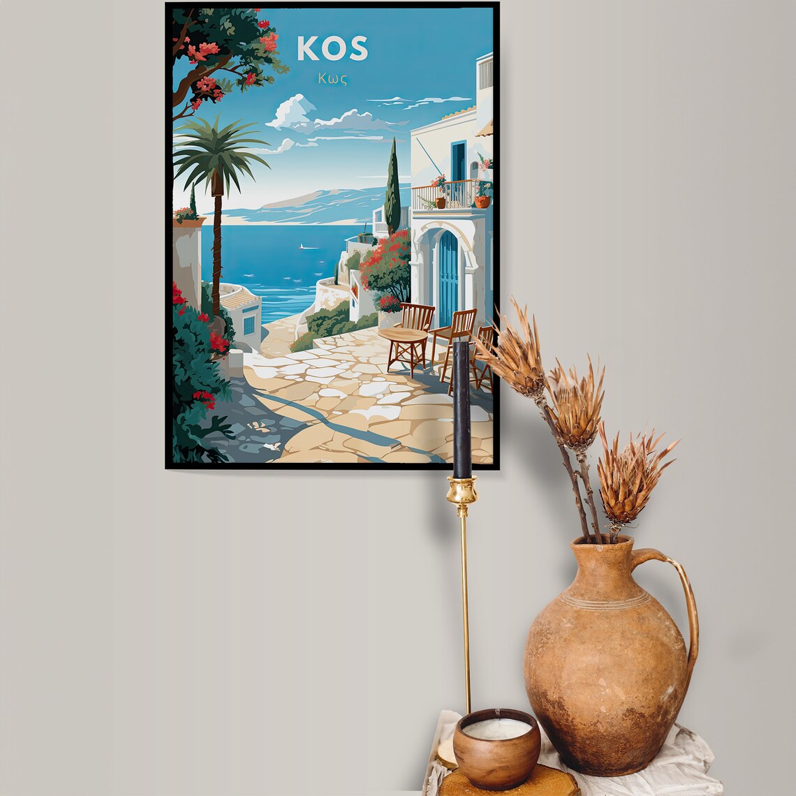 Kos Travel Poster, Greece Island Destination Print - Image 4