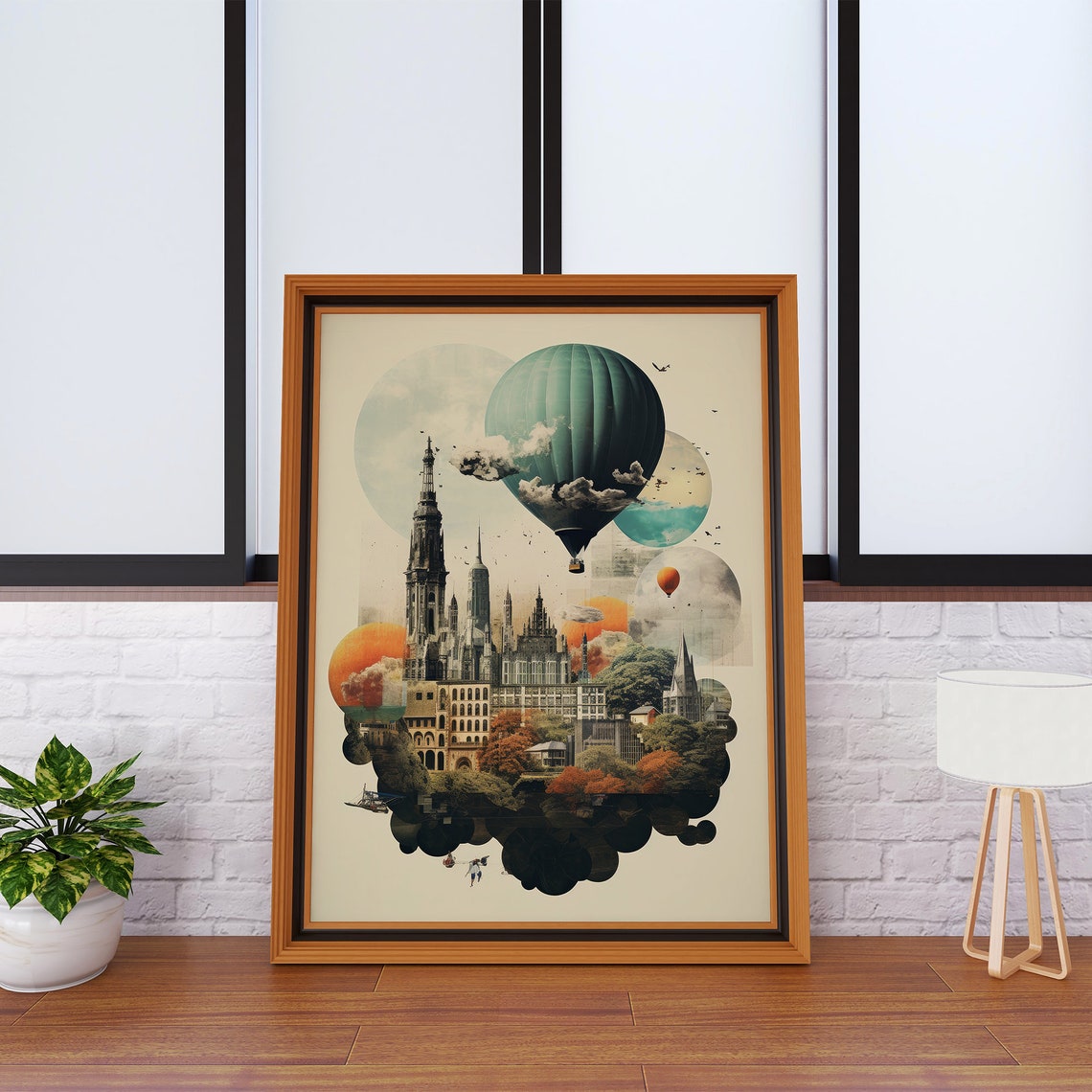 Collage Travel Poster Travel Famous Places Vintage Travel Poster Wanderlust Travel Poster Travel Artwork Wanderlust Print Travel Gift - Image 6