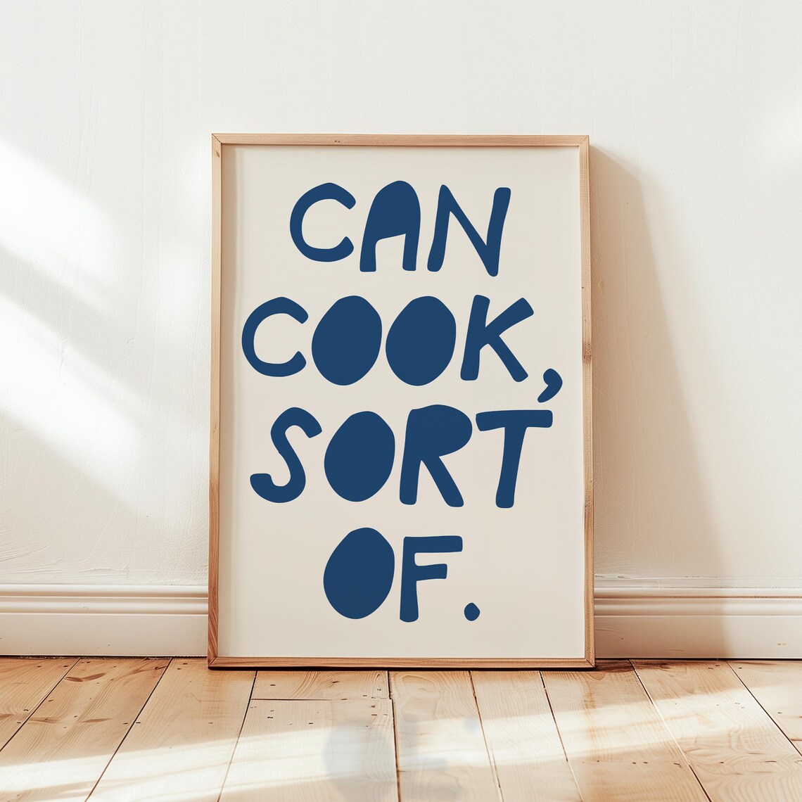 Can Cook Sort Of, Funny Kitchen Quote Poster - Image 2