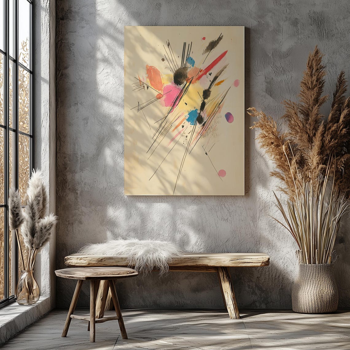 Colorful Ink Splash Abstract Art Vibrant Watercolor Lines Poster - Image 7