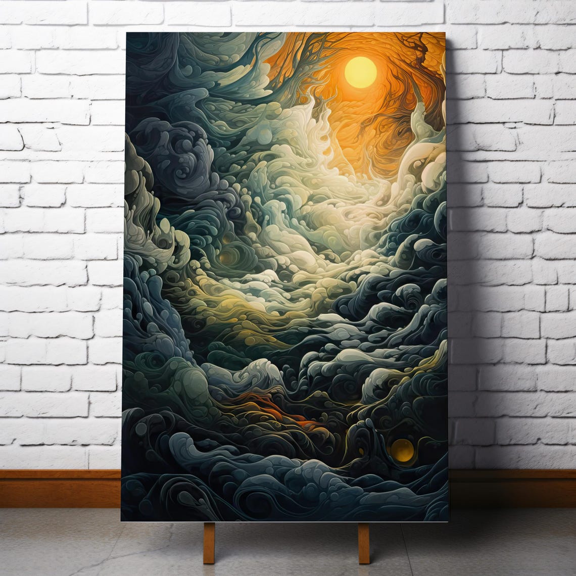 Celestial Convergence Surreal Art Print - Image 8