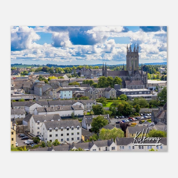Kilkenny Ireland Skyline Poster Marble City Travel Print
