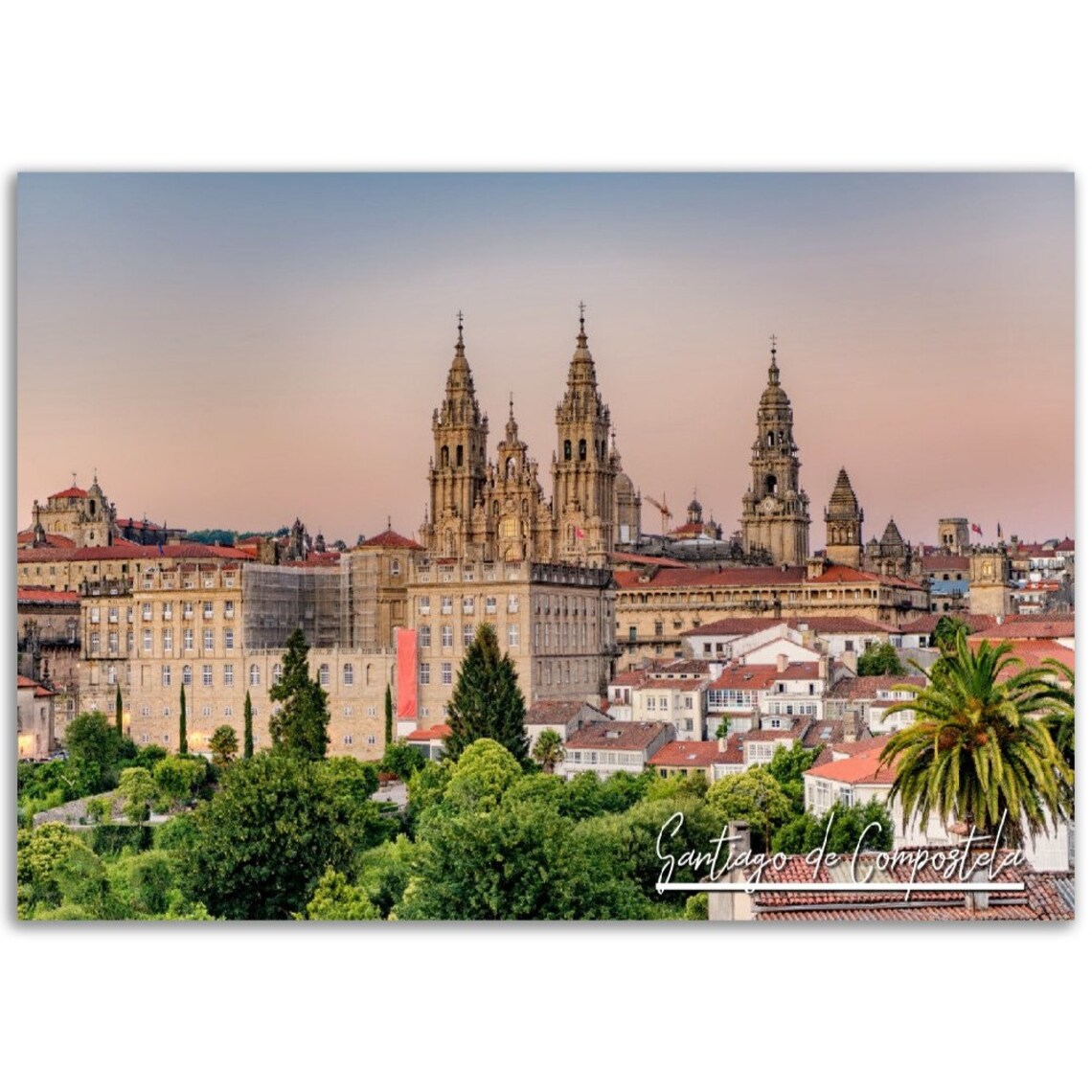 Santiago De Compostela Travel Poster, Spain