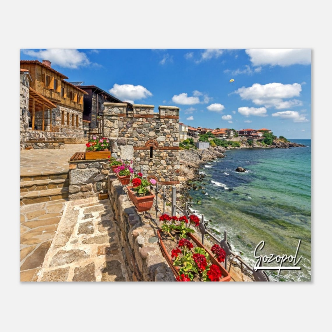 Sozopol Bulgaria Ancient Fortress Black Sea Coast Photo Poster