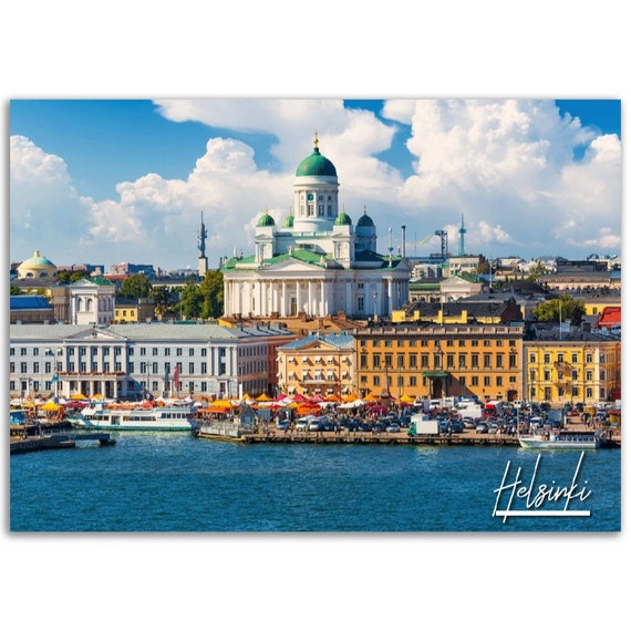 Helsinki Finland Poster Print Cityscape Travel Photography
