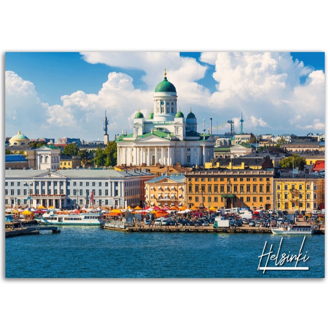 Helsinki Finland Poster Print Cityscape Travel Photography