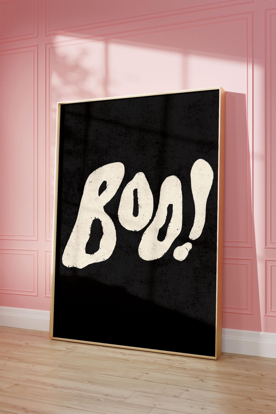 Boo Halloween Poster, Trendy Halloween Wall Decor - Image 3