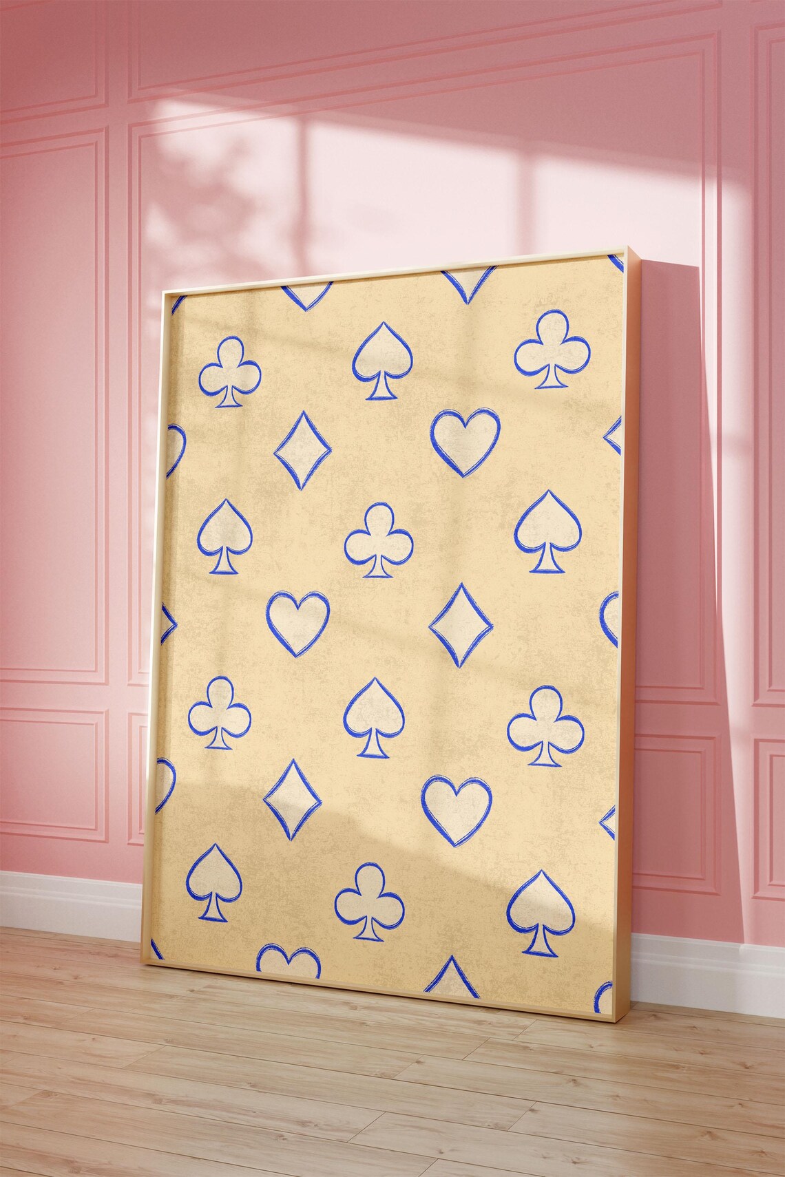 Playing Card Suits Trendy Dorm Room Art Print - Image 2
