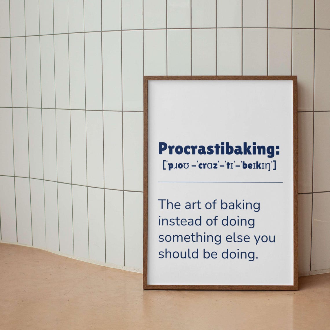 Hangry Definition Funny Dictionary Word Cheeky Kitchen Poster - Image 4