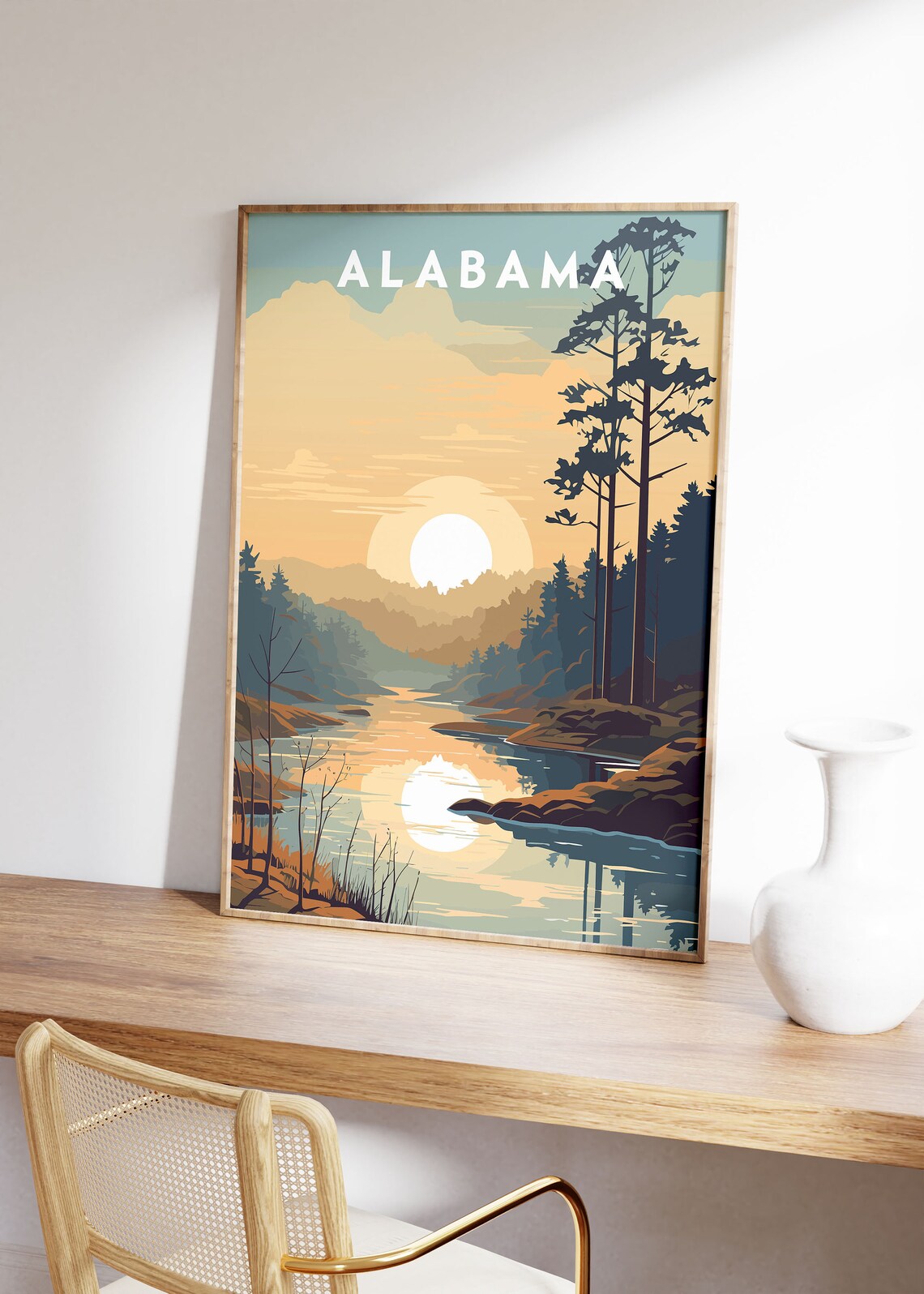 Alabama Minimalist Art Print, Alabama Poster - Image 2