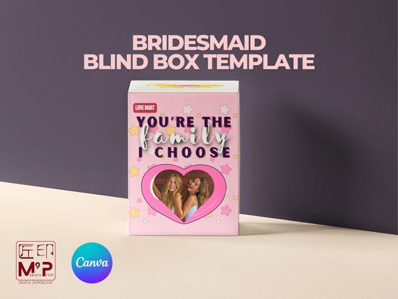 Custom Bridesmaid Blind Box Proposal Gift Print