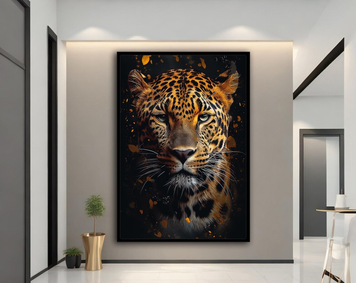 Leopard Print Leopard Wall Art, Wild Animal Decor
