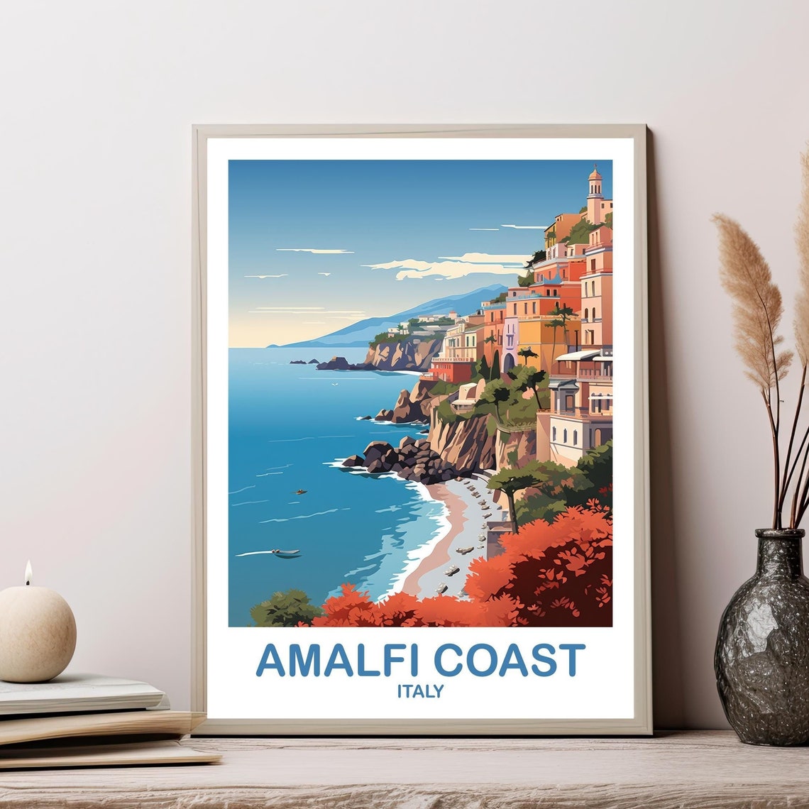 Amalfi Coast Italy Travel Poster Amalfi Coast Poster Art Italy Poster Amalfi Coast Travel Wall Art Italy Travel Wall Art T2euitac1