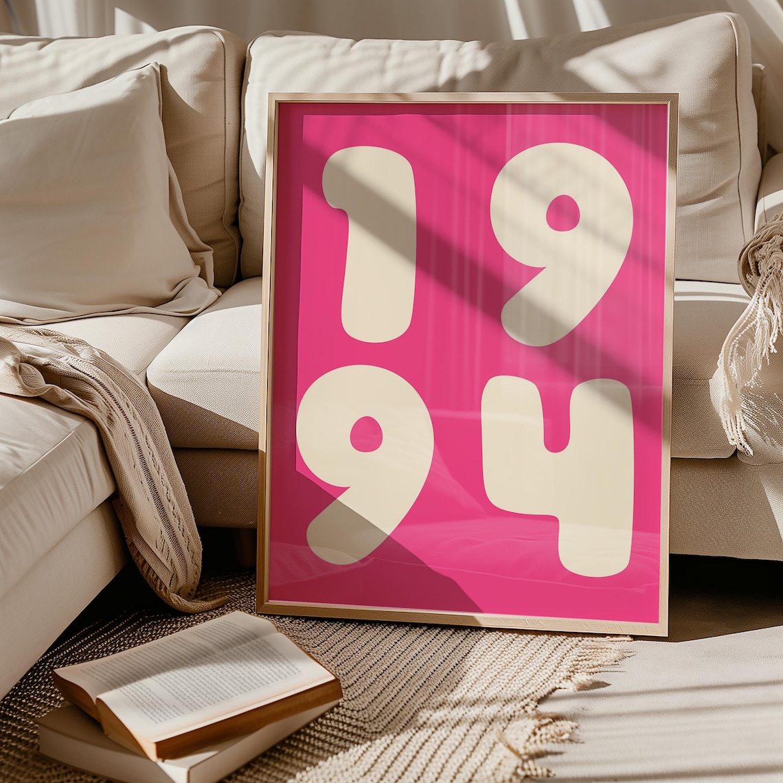Custom Year Poster, Modern Minimalist Typography - Image 3