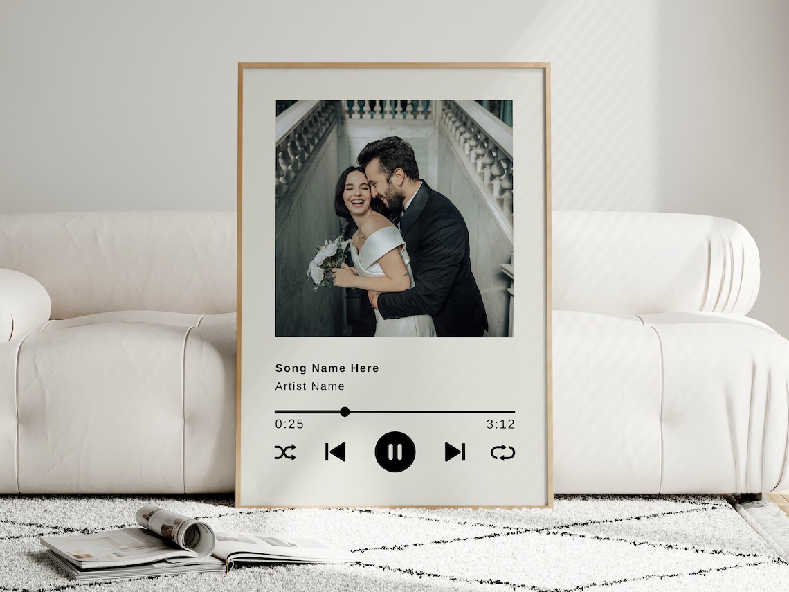 Custom Music Album Poster, Personalized Gift For Her - Image 3