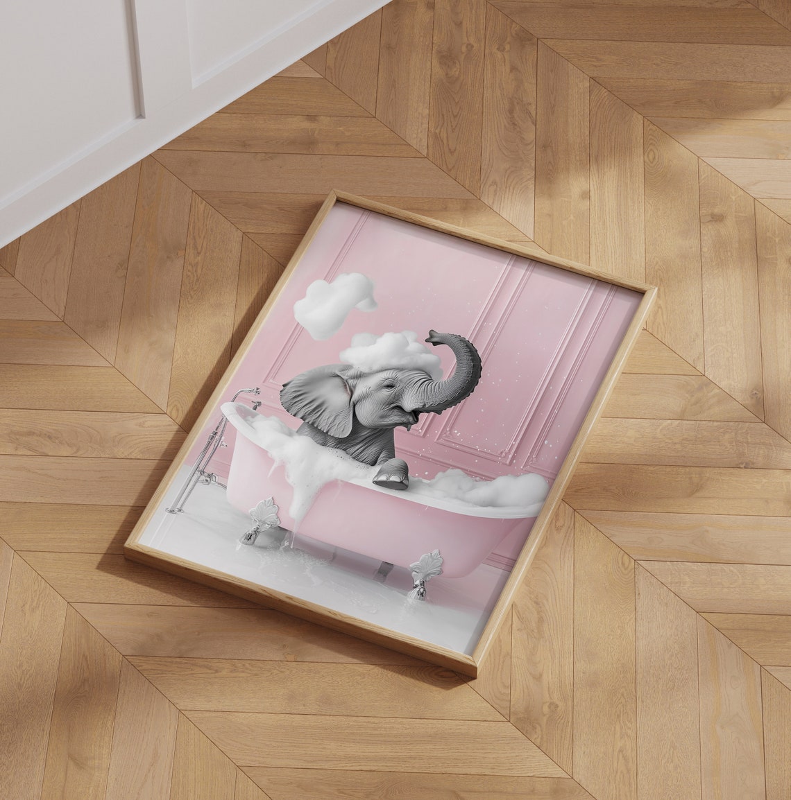 Cute Elephant, Modern Travel Poster - Image 6