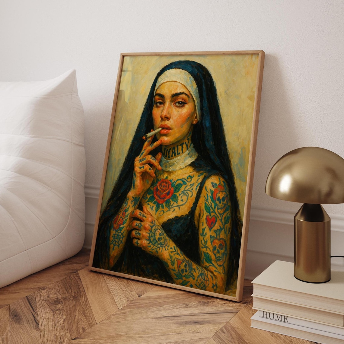 Tattooed Nun Classic Travel Poster