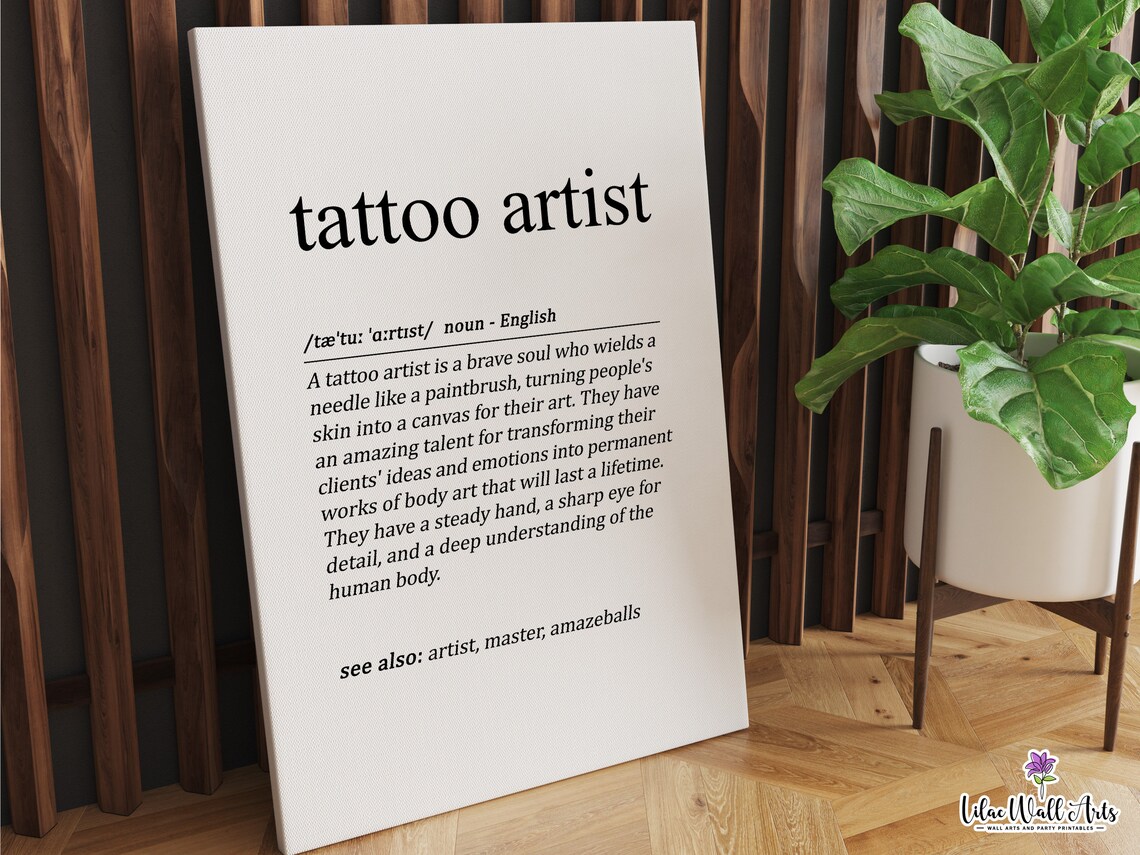 Tattoo Artist Gift, Tattoo Shop Sign Art Print